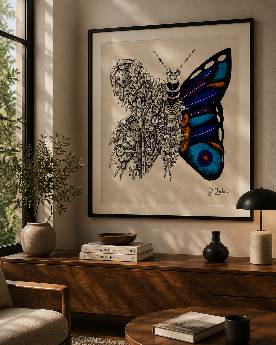 Dos hemisferios Lámina - Fine Art Firmada