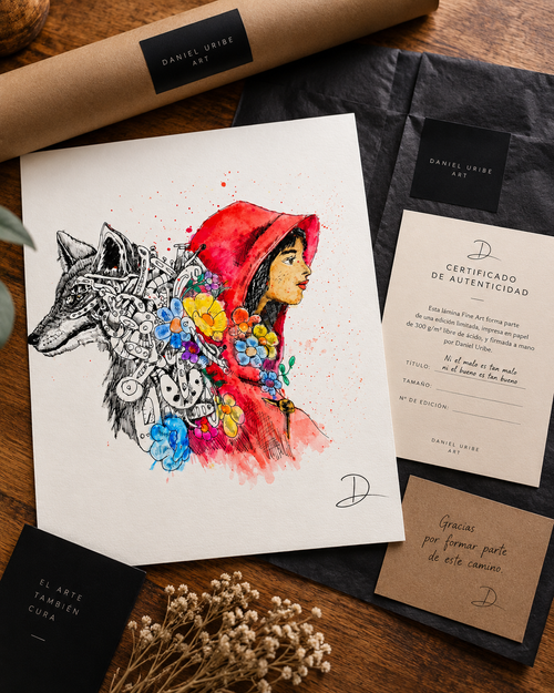 Lámina Fine Art Firmada – Ni el malo es tan malo ni el bueno es tan bueno