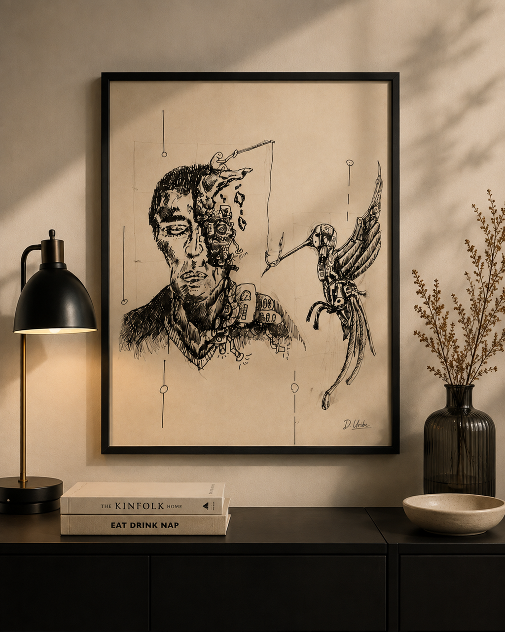 Pescando Colibrís – Lámina Fine Art Firmada